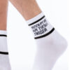 Носки белые спортивные с черной полоской (1)